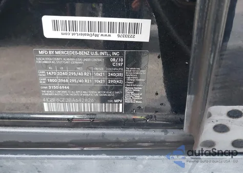 2011 Mercedes-Benz Gl 550 4Matic from USA, damaged, VIN 4JGBF8GE3BA642826